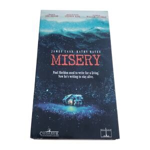 Misery VHS Tape 1991 Stephen King Kathy Bates James Caan Horror Thriller